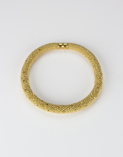 Gold Crochet Rope Necklace